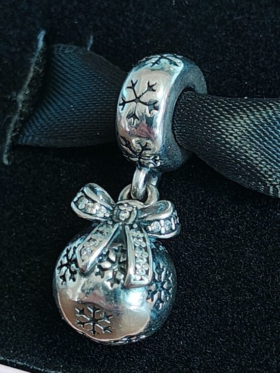 Pandora Jewelry - Authentic Pandora Retired Christmas Ornament CZ Dangle Charm 791410CZ